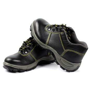 SAFEMAN君御 E6021安全鞋 劳保鞋 工地男女工作鞋 钢包头 防砸 防滑耐油 黑色 41