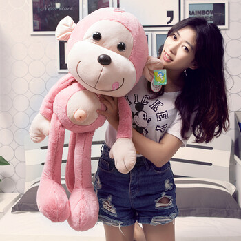 猴子毛绒玩具公仔布娃娃小猴子抱枕儿童礼物送女生可爱萌搞怪表情