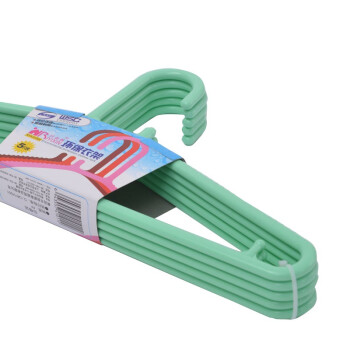 日益新（Ryixin）衣架塑料实心晾衣架 多功能防滑衣架(肩负40CM) 5只装  RYX-01002 颜色随机