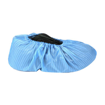 谋福（CNMF） 8077 无尘鞋套 蓝色条纹鞋套 耐用型一双装