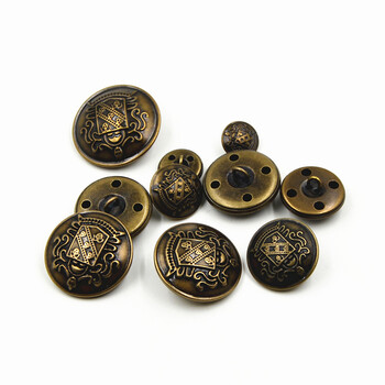
                                                                                迈利达 牛仔裤扣子铜皮金属钮扣复古外套纽扣 青古铜 25mm(1颗)                