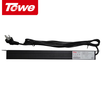 同为（TOWE）工业用PDU机柜插座8位国标总控开关3米线插排EN10/G808K