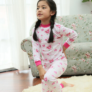 彩桥<em>童装</em>儿童棉毛衫 儿童内衣<em>男纯棉睡衣 </em>男女