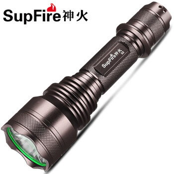 supfire神火x5强光手电筒 t6充电远射户外防水家用led野外宿营应急