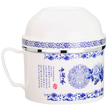阿饭达37号  不锈钢双层快餐杯带菜格学生饭盒便当盒泡面碗食堂用饭缸 快餐杯