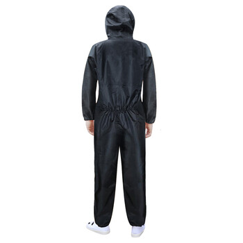 谋福 CNMF 多功能连体防护服防尘服防雨服防雨防水劳保雨衣带帽工作服 打磨工业农药喷防护服 XL-175