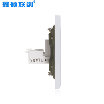 鑫硕联创两位双电脑网线插座 S52系列面板 雅白S600