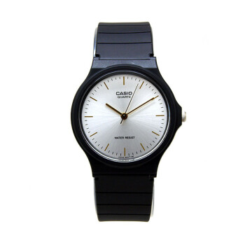 卡西欧(CASIO)手表简约时尚黑色塑胶表石英中性男女士腕表 MQ-24-7E2