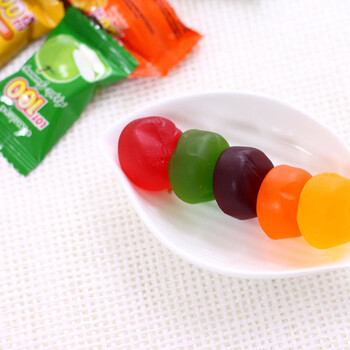 马来西亚进口 一百份 什果果汁软糖 1000g 软糖橡皮糖婚庆喜糖 休闲零食