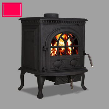 别墅家用美式别墅火炉燃木壁炉真火独立式家用美式取暖客厅欧式铸铁