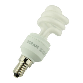 欧司朗（OSRAM）半螺旋型节能灯8W暖白色E14