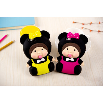 
                                        微品多 苹果6手机壳 iPhone6/6s/6plus/6splus 5s蒙奇奇全包硅胶套 红色 i6plus                