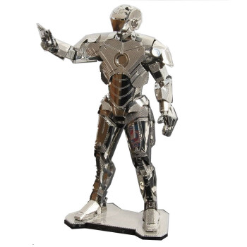 新品包邮 金属拼图diy拼装模型3d立体 iron man钢铁侠摆件玩具_ 8折