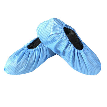 谋福（CNMF） 8077 无尘鞋套 蓝色条纹鞋套 耐用型一双装