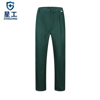 星工（XINGGONG）工作服套装 春夏秋冬电焊工厂车间电力汽修工装 耐磨长袖劳保定制 175深绿XGZ-4