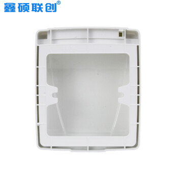 鑫硕联创开关插座面板 通用插座防水面盖浴室用防水盒 雅白S100