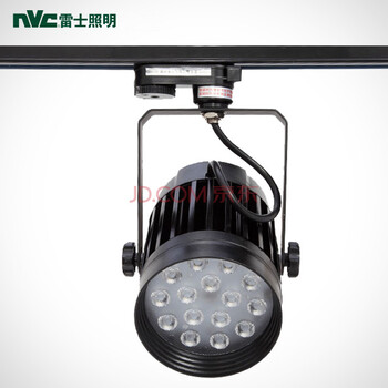 雷士照明NVC明装LED轨道射灯全套背景墙led导轨灯TLED313 全黑30W黄光