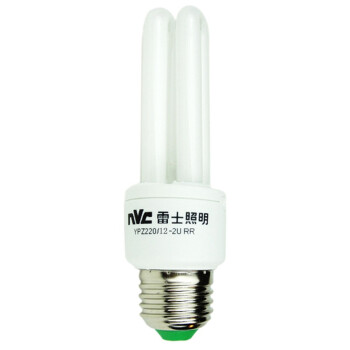 
                                        
                                        雷士照明（NVC）节能灯 E27大口2U12W6500K 日光色（白光）                
