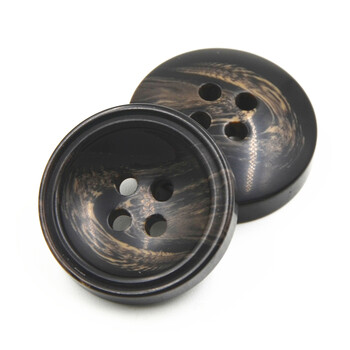
                                        迈利达 树脂纽扣 休闲女装外套大衣风衣钮扣扣子 咖啡 25mm(2颗)                