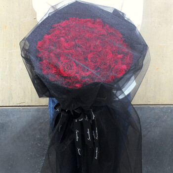 66朵红玫瑰黑纱d款 平时价