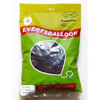
                                        EVERTSBALLOON进口圆形乳胶气球节日派对装饰彩色糖果色酒红色透明咖啡色* R10 水晶酒红色 100个                