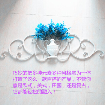 昶丰铁艺创意风格百搭墙面装饰壁挂品立体插花花瓶壁挂花架墙贴墙饰背景墙挂饰壁画壁饰花架花插 青铜色