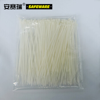 安赛瑞 尼龙扎带 250根装 宽2.6长250mm 白色捆扎带 电线绑扎带 39827
