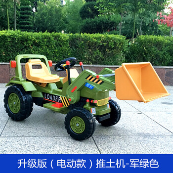 大号儿童挖土机可坐可骑电动挖掘机钩机男孩玩具车工程车2-4-6岁 电动