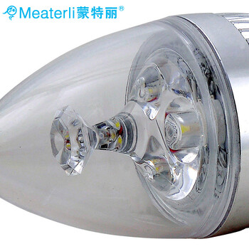 蒙特丽省电王 LED光源尖灯泡3w瓦 E27大口 （年省电费上千/质保3年/只换不修） 白光