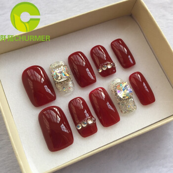 酒红色指甲_酒红色指甲图片_酒红色指甲图片