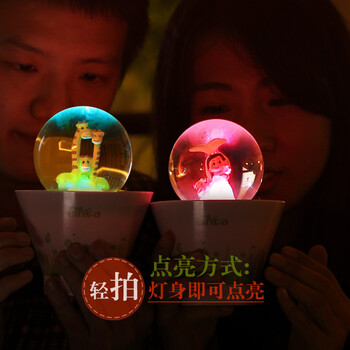 迷你时尚小夜灯 七夕浪漫情人节手机充电usb声控起夜喂奶灯 埃菲尔铁塔