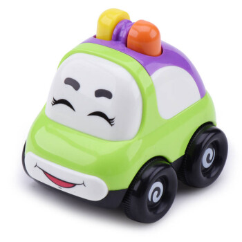 宝宝玩具男孩工程车惯性车回力警车飞机儿童卡通小汽车模型车 笑脸