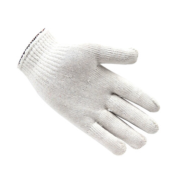 君御 71004 400克线手套棉纱手套批发耐磨耐用透气劳保高密度工地工作司机手套 白色 均码 24cm*20双/扎