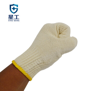 星工（XINGGONG）棉32织纱线手套 耐磨耐用 工作劳保手套 车间汽修线手套 10付XGS-X3
