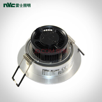 雷士NVC锋尚一体化可调角度天花射灯（开孔75mm)NLED143D/4W砂银 暖白