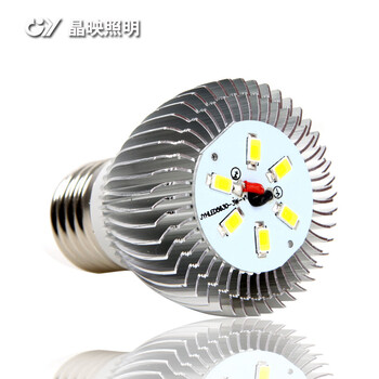 晶映照明车铝LED节能灯泡E27螺口3W球泡光源B03 3瓦暖光 - E27灯头 3W