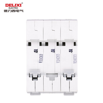 德力西 空气开关 小型断路器 DZ47s C型 3P 63A 400V DZ47SN3C63
