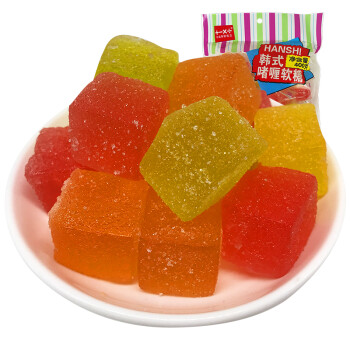 公蜂 韩式啫喱糖方块水果味软糖橡皮糖混合口味糖果零食婚庆喜糖1200g