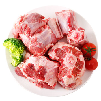 科尔沁牛肉切段500g/袋内蒙古牛尾五香粉排骨图片