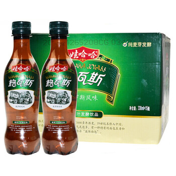 娃哈哈 格瓦斯330ml*15瓶整箱麦芽汁发酵饮品 俄罗斯风味饮料哇哈哈