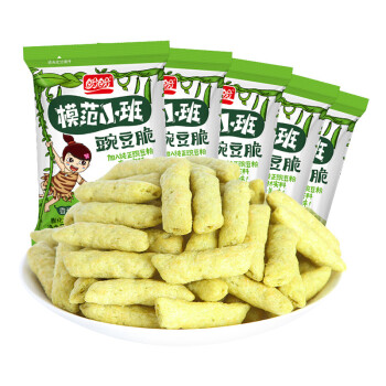 盼盼 模范小班豌豆脆休闲零食膨化办公室零食 豌豆脆15g*5