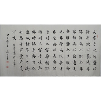四尺楷书书法作品《诫子书》省书法协会苏双平4534