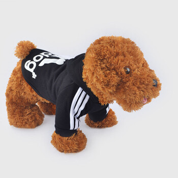 秋冬超人气adidog狗狗衣服宠物阿迪卫衣贵宾泰迪 L 红色