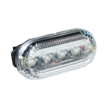 谋福 CNMF 8062  红蓝爆闪肩灯肩夹式警示防水闪光灯 骑行警示巡逻肩灯 （五颗LED肩灯电池款 配好电池）