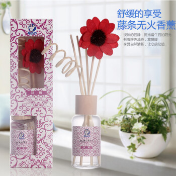 质真至美 空气清新剂 无火香薰精油套装室内房间香水香薰卧室家居藤条挥发熏香料助睡眠减压 樱花香型