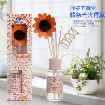 质真至美 空气清新剂 无火香薰精油套装室内房间香水香薰卧室家居藤条挥发熏香料助睡眠减压 樱花香型