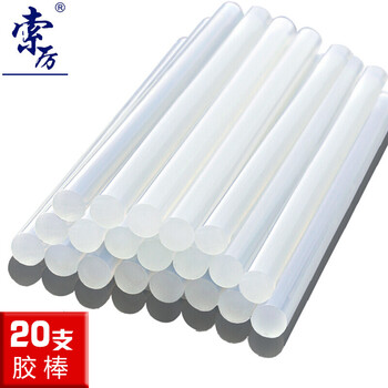 索厉 热熔胶枪胶棒20支装（直径11mm/20支白色/SL-RJ1100）