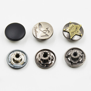 
                                                                                迈利达 金属牛仔钮扣摇头空心工字扣 复古牛仔纽扣扣子17mm JG9十颗 17mm                