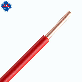 上上电缆 BV-450/750V-6平方聚氯乙烯绝缘单芯硬线 红色 100米