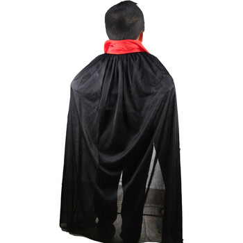 仕彩 万圣节服装 圣节装扮道具 儿童单层红领黑色披风 cosplay吸血鬼披风 僵尸披风约130cm